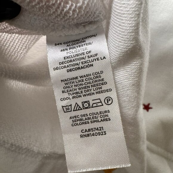 Lou and Gray by Loft White Sweater with Star Detailing Size Small - Picture 5 of 6